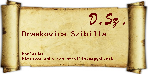 Draskovics Szibilla névjegykártya